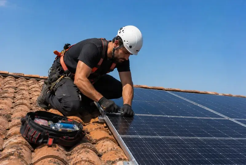 Maintenance et monitoring de panneaux solaires à Saint-Julien-de-Cassagnas