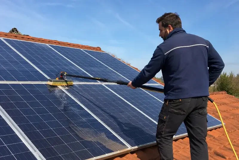 Nettoyage et entretien de panneaux solaires à Saint-Julien-de-Cassagnas